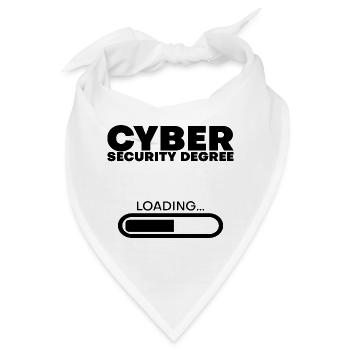 Cyber Security Degree Loading 4 - Bandana - Weiß - Vorne
