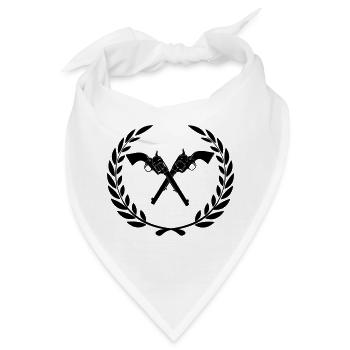 Hengstfohlen 45 im Lorbeerkranz - Bandana - Weiß - Vorne