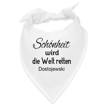 Schönheit wird die Welt retten - Bandana - Weiß - Vorne