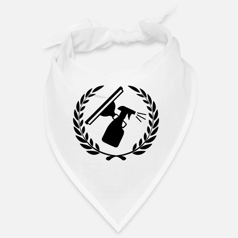 Logo lave-vitre avec couronne de laurier Bandana