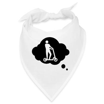 E-Scooter E-Roller Scooter - Bandana - Weiß - Vorne