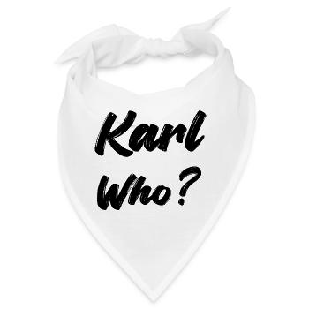 Karl wer? - Bandana - Weiß - Vorne