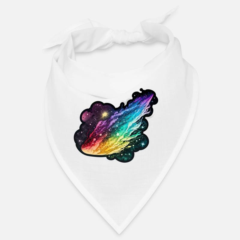Regenbogen-Komet: Ein farbenfrohes Design-Erlebnis Bandana