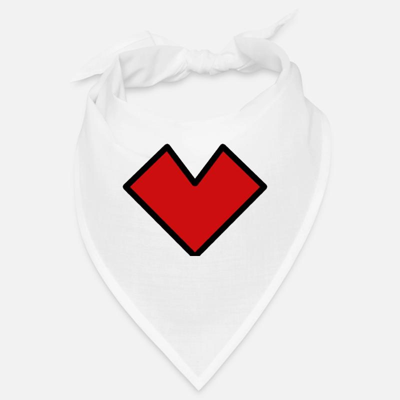 herz liebe rot herzchen Geschenk Geschenkidee Paar Bandana