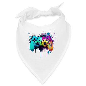 Neon Gaming Controller / Kontroller - Bandana - Weiß - Vorne
