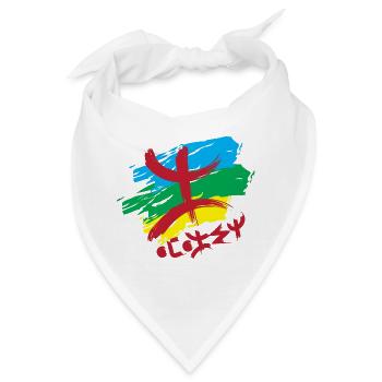 Amazigh-Flagge (Amazigh innen) - Bandana - Weiß - Vorne