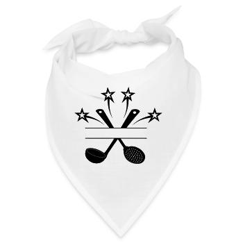 Schaumlöffel und Suppenlöffel 4 Sterne - Bandana - Weiß - Vorne