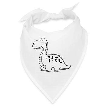 dino - Bandana - Weiß - Vorne
