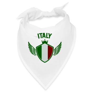 italy wappen - Bandana - Weiß - Vorne