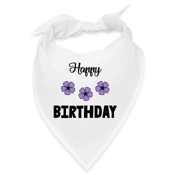 ALLES GUTE ZUM GEBURTSTAG!. ALLES GUTE ZUM GEBURTSTAG!. JAHRESTAG. - Bandana - Weiß - Vorne