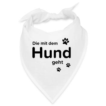 Dog Hund - Bandana - Weiß - Vorne