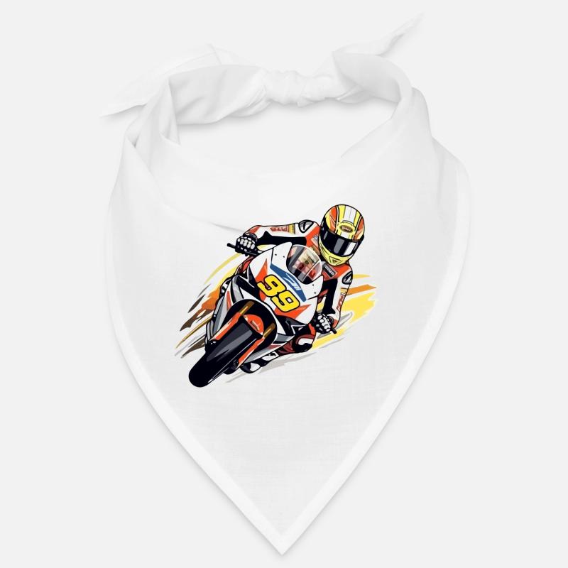 Moto de course n°99 Bandana