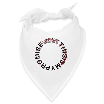Mein Versprechen a - Bandana - Weiß - Vorne