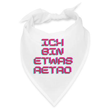 Retro - Bandana - Weiß - Vorne