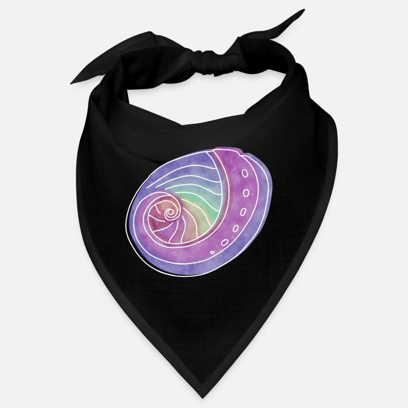 « Abalone », design de ligne boho, série « Shells » Bandana