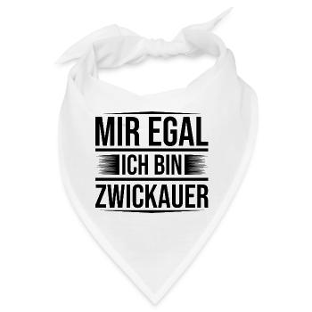 Mir egal Zwickau - Bandana - Weiß - Vorne
