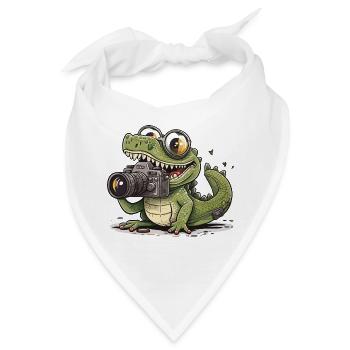 Schnappschuss Glückliches Reptil - Bandana - Weiß - Vorne