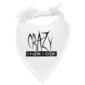 Crazy - Bandana - Weiß - Vorne