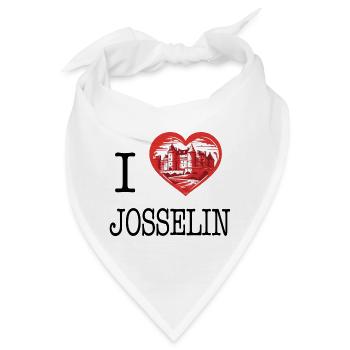 i love Josselin von I Love Bretagne - Bandana - Weiß - Vorne