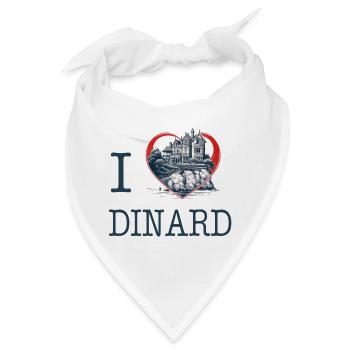 I Love Dinard Villa von I Love Bretagne - Bandana - Weiß - Vorne