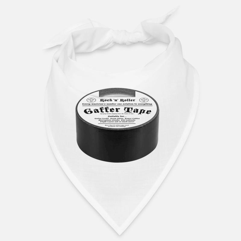 Gaffer Tape Rock Tee - Bandana - blanc
