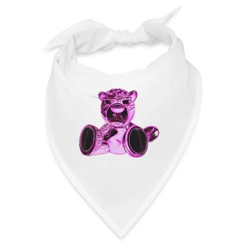 Creepy Teddy Pink - Bandana - Weiß - Vorne
