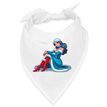 Ded Moroz Snegurotschka russischer Weihnachtsmann - Bandana - Weiß - Vorne