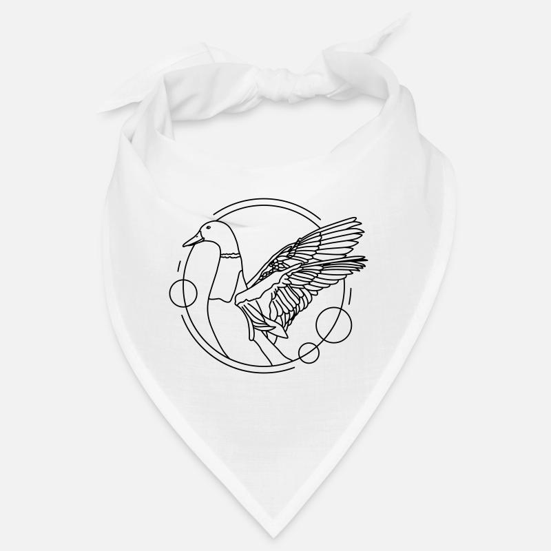 Canard aux ailes déployées - géométrique Bandana