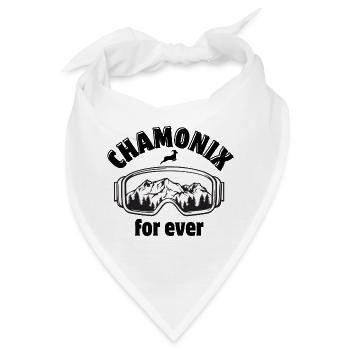 Skifahren, Snowboarden, Skigebiet - Bandana - Weiß - Vorne