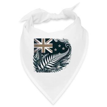 Neuseeland Aotearoa Kiwi 17 - Bandana - Weiß - Vorne