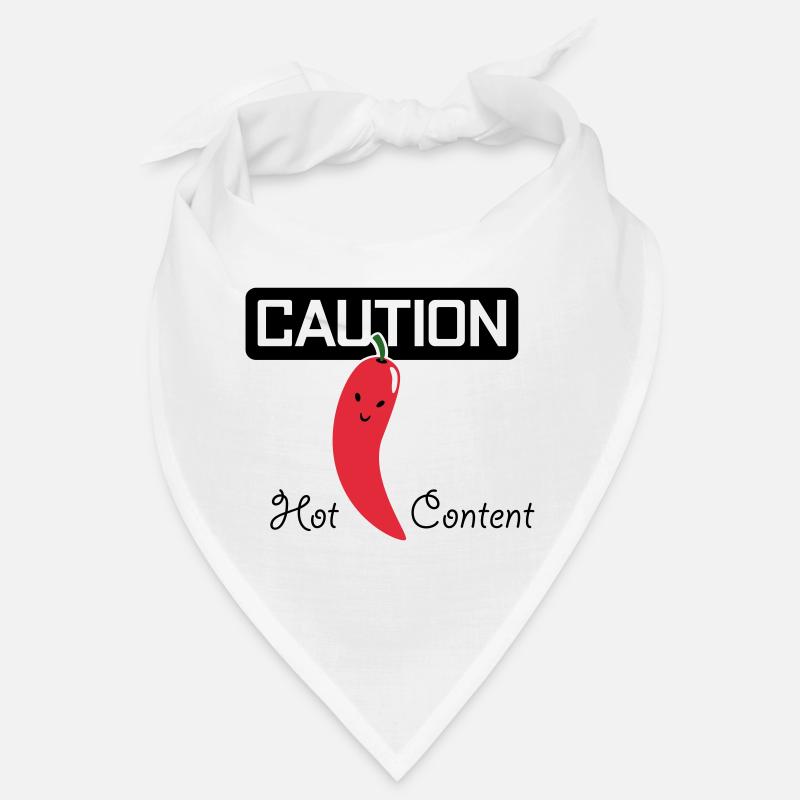 CAUTION HOT CONTENT > Vectorgraphic Bandana