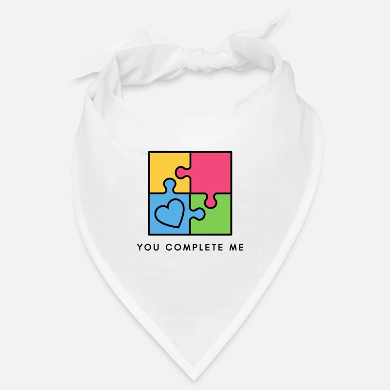 You Complete Me True Love Valentine's Day Bandana