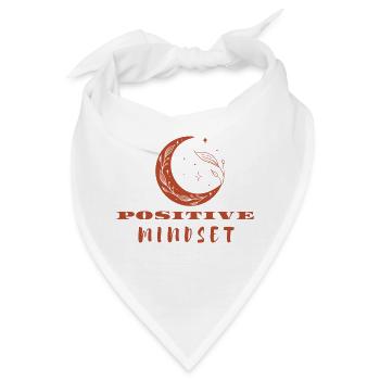 Positive Mindset - positiv Denken - Bandana - Weiß - Vorne