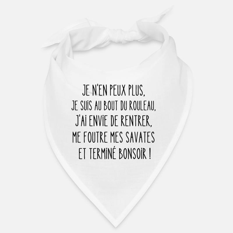 terminé bonsoir - Bandana - blanc