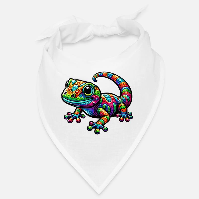 Gecko - Bandana - Weiß