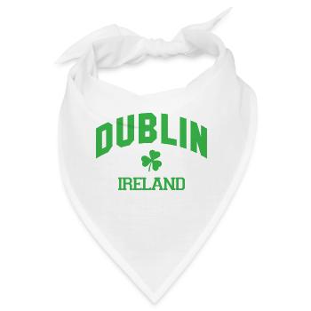 Dublin - Irland - Bandana - Weiß - Vorne