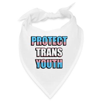 Schützen Sie Trans-Jugendliche - Bandana - Weiß - Vorne