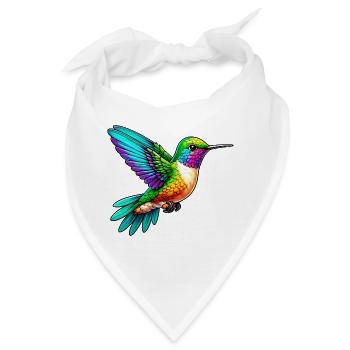 Kolibri - Bandana - Weiß - Vorne