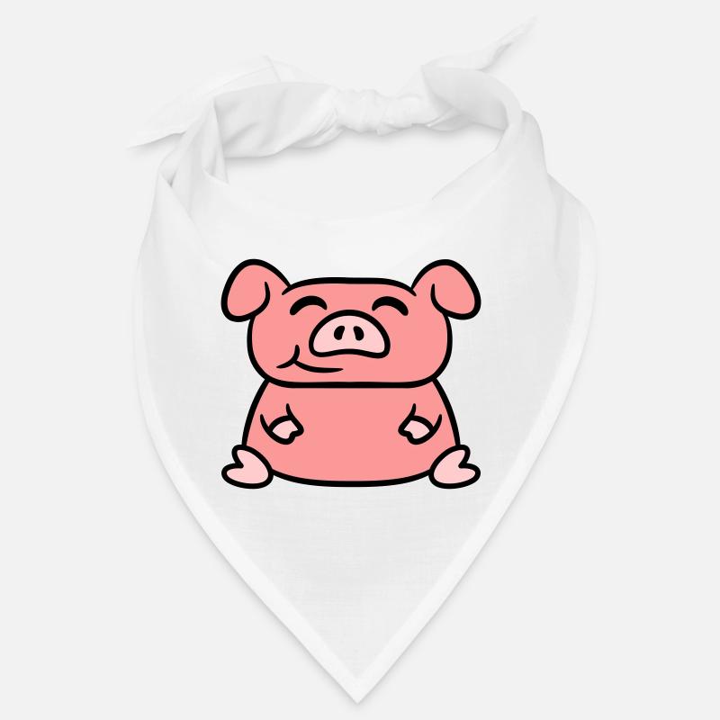 Assis Cochon Amour Petit Cochon Mignon Bandana