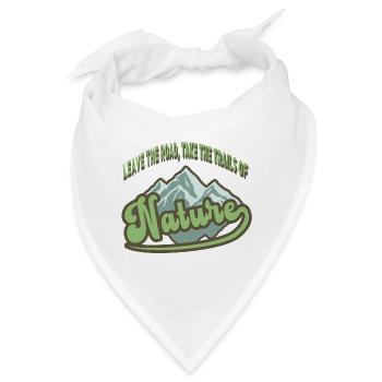 Für Naturliebhaber - Bandana - Weiß - Vorne
