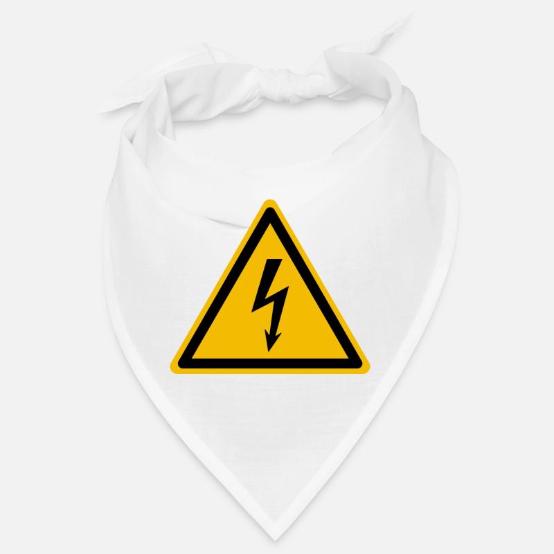 Warnung Vor Vlektrischer Spannung Warnzeichen Bandana