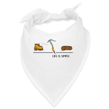 Klettern Bergsteiger Eisklettern Hochtour Gipfel - Bandana - Weiß - Vorne