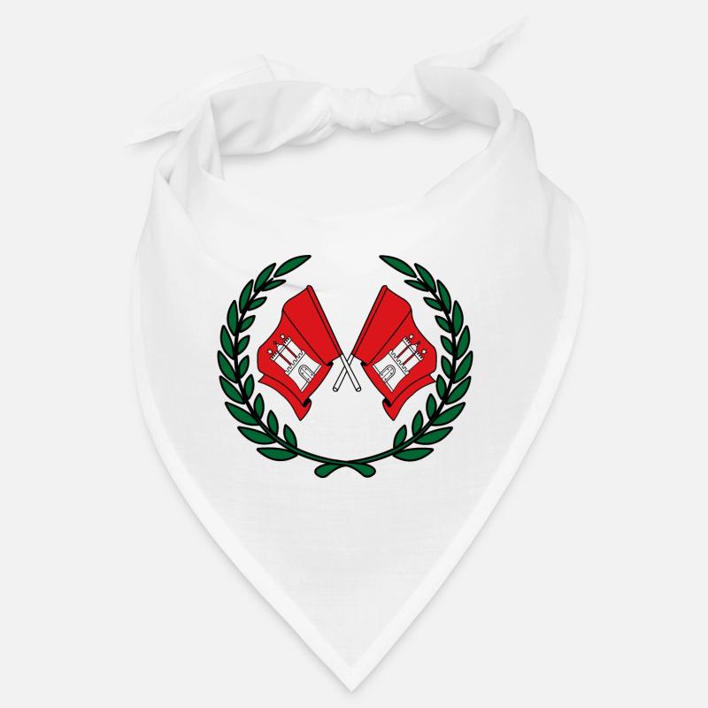 Drapeaux Couronne de laurier de Hambourg Bandana