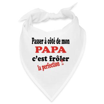 Mein Vater, es ist Perfektion - Bandana - Weiß - Vorne