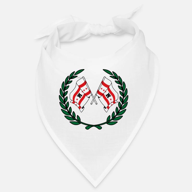 Drapeaux de la province de Drenthe couronne de laurier Bandana