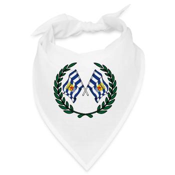 Flaggen Provinz Zeeland Lorbeerkranz - Bandana - Weiß - Vorne