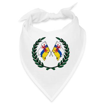 Flaggen Provinz Limburg Lorbeerkranz - Bandana - Weiß - Vorne