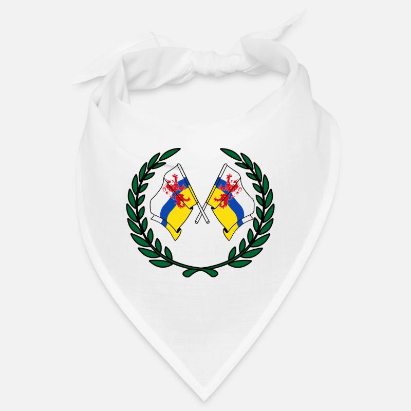 Drapeaux de la province du Limbourg couronne de laurier Bandana