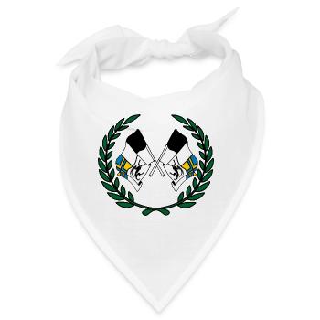 Fahnen Graubünden Schweiz Lorbeerkranz - Bandana - Weiß - Vorne