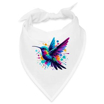 Kolibri - Bandana - Weiß - Vorne